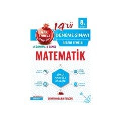 8. Sınıf Mavi Matematik 14 Deneme Sınavı Nartest Yayınları