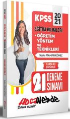 2021 KPSS Eğitim Bilimleri Öğretim Yöntem ve Teknikleri Tamamı Çözümlü 21 Deneme Hocawebde Yayınları