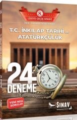 8. Sınıf LGS T.C. İnkılap Tarihi ve Atatürkçülük 24 Deneme Sınav Dergisi Yayınları