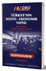 Türkiyenin Sosyo Ekonomik Yapısı Konu Anlatımı ve Tamamı Çözümlü 5 Deneme A Kadro Yayınları