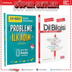İlk Adım Yayınları Probleme İlk Adım ve AKM Dil Bilgisi Soru Bankası Seti 2 Kitap