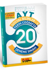 AYT Sosyal Bilimler 1 Tarih Coğrafya 20 Deneme Sınavı Metin Yayınları