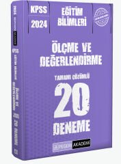 2024 KPSS Eğitim Bilimleri Ölçme ve Değerlendirme 20 Deneme Pegem Yayınları