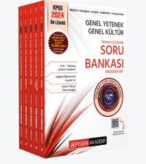 2024 KPSS Genel Yetenek Genel Kültür Önlisans Tamamı Çözümlü Soru Bankası Modüler Set Pegem Yayınları