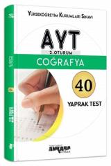 AYT Coğrafya 40 Yaprak Test Ankara Yayıncılık