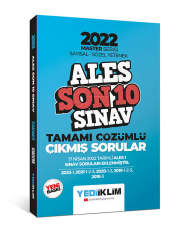 2022 Ales Master Serisi Sayısal Sözel Yetenek Son 10 Sınav Tamamı Çözümlü Çıkmış Sorular Yediiklim Yayınları