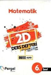 6. Sınıf Matematik 2D Ders Defteri Pergel Yayınları