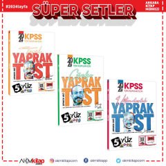 Yargı Yayınları 2024 KPSS Tarih Coğrafya ve Vatandaşlık Yaprak Test Seti 3 Kitap