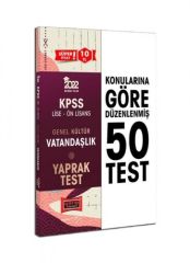 2022 KPSS Lise Ön Lisans Genel Kültür Vatandaşlık Yaprak Test Yargı Yayınları