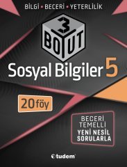 5.sınıf 3 Boyut Sosyal Bilgiler Tudem Yayınları