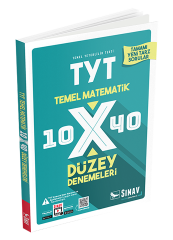 TYT Matematik 10x40 Düzey Denemeleri Sınav Yayınları