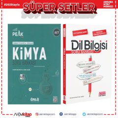 Ünlü Yayıncılık AYT Kimya Best Peak ve AKM Dil Bilgisi Soru Bankası Seti 2 Kitap