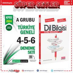 Pegem 2024 KPSS A Grubu 4-5-6 Deneme ve AKM Dil Bilgisi Soru Bankası Seti 2 Kitap