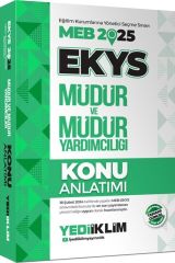 2025 MEB EKYS Müdür ve Müdür Yardımcılığı Konu Anlatımı Yediiklim Yayınları