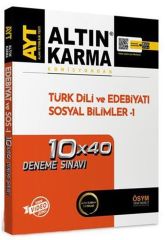 AYT Türk Dili ve Edebiyat Sosyal Bilimler 1 10 x 40 Deneme Altın Karma