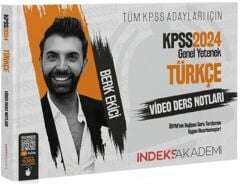 2024 KPSS Türkçe Video Ders Notları İndeks Akademi