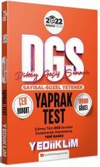 2022 Prestij Serisi DGS Çek Kopart Yaprak Test Yediiklim Yayınları