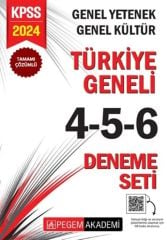 2024 KPSS Genel Yetenek Genel Kültür Türkiye Geneli 4-5-6 Deneme Seti Pegem Yayınları