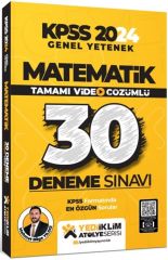 2024 KPSS Matematik Tamamı Video Çözümlü 30 Deneme Yediiklim Yayınları