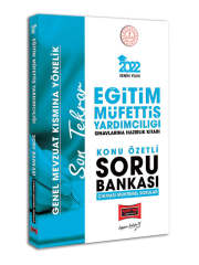 2022 MEB Eğitim Müfettiş Yardımcılığı Sınavına Hazırlık Konu Özetli Soru Bankası Yargı Yayınları