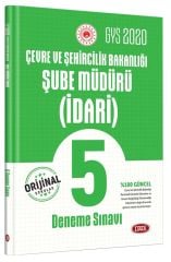 2020 GYS Çevre ve Şehircilik Bakanlığı İdari Şube Müdürü 5 Deneme Sınavı Data Yayınları