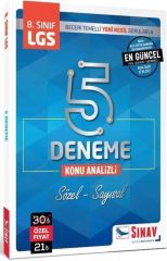 LGS 5 Deneme Kitabı Konu Analizli Sınav Yayınları