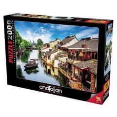 Xitang Antik Şehri 2000 Parça Puzzle - Kuangjizhou - Anatolian