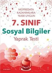 7. Sınıf Sosyal Bilgiler Yaprak Test Nartest