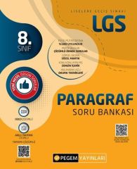 8. Sınıf LGS Paragraf Soru Bankası Pegem Yayınları