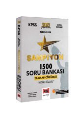 2023 KPSS Eğitim Bilimleri Tüm Dersler Tamamı Çözümlü Şampiyon 1500 Soru Bankası Yargı Yayınları