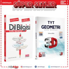 3D TYT Geometri ve AKM Dil Bilgisi Soru Bankası Seti 2 Kitap