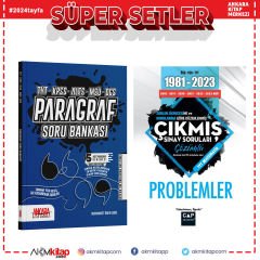 Çap Yayınları Problemler Çıkmış Sorular ve Ankara Kitap Merkezi Paragraf Soru Bankası Seti 2 Kitap