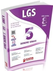 8. Sınıf LGS 5 li Deneme Sınavı Zafer Yayınları