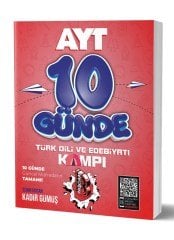 10 Günde AYT Türkdili ve Edebiyatı Kamp Defteri Benim Hocam Yayınları