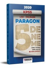 2020 KPSS Lise Önlisans Paragon Genel Yetenek Genel Kültür Tamamı Video Çözümlü 5 Deneme Paragon Yayıncılık