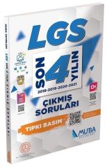 LGS Son 4 Yılın Çıkmış Soruları Tıpkı Basım Muba Yayınları