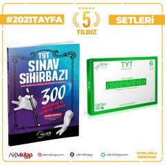 Üç Dört Beş TYT 6 lı Deneme ile Gür TYT Sınav Sihirbazı Soru Bankası 2 Kitap Set