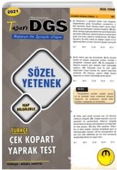 2021 DGS Sözel Yetenek Yaprak Test Tasarı Yayınları