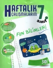 7. Sınıf Fen Bilimleri Haftalık Çalışmalarım Batı Akademi Yayınları