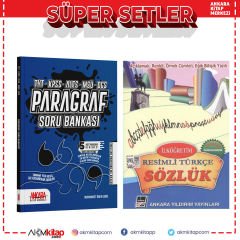 Ankara Yıldırım Resimli Türkçe Sözlüğü ve AKM Paragraf Soru Bankası Seti 2 Kitap