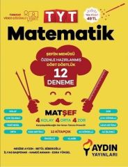 TYT Matematik Matşef 12 Deneme Aydın Yayınları