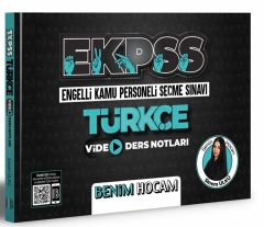 2022 EKPSS Türkçe Video Ders Notları Benim Hocam Yayınları