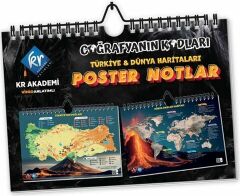 Coğrafyanın Kodları Türkiye ve Dünya Duvar Haritaları Poster Notlar Kr Akademi
