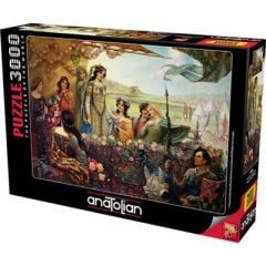 Lancelot & Guinevere 3000 Parça Puzzzle 4929 Anatolian Puzzle