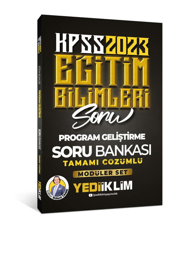 2023 KPSS Eğitim Bilimleri Program Geliştirme Tamamı Çözümlü Soru Bankası (Modüler Set İçerisindeki) Yediiklim Yayınları
