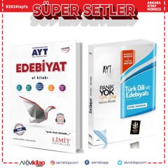 Limit Yayınları AYT Edebiyat El Kitabı ile AYT Türk Dili ve Edebiyatı Soru Bankası Panik Yok 2 Kitap Set