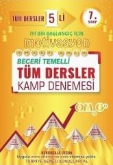 7. Sınıf Motivasyon Tüm Dersler Kamp 5 Deneme Omage Yayınları