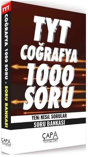 YKS TYT Coğrafya Soru Bankası 1000 Soru Çapa Yayınları