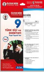 9.Sınıf Türk Dili ve Edebiyatı Yaprak Test Özdebir Yayınları