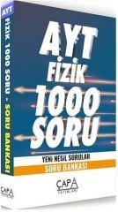 YKS AYT Fizik Soru Bankası 1000 Soru Çapa Yayınları